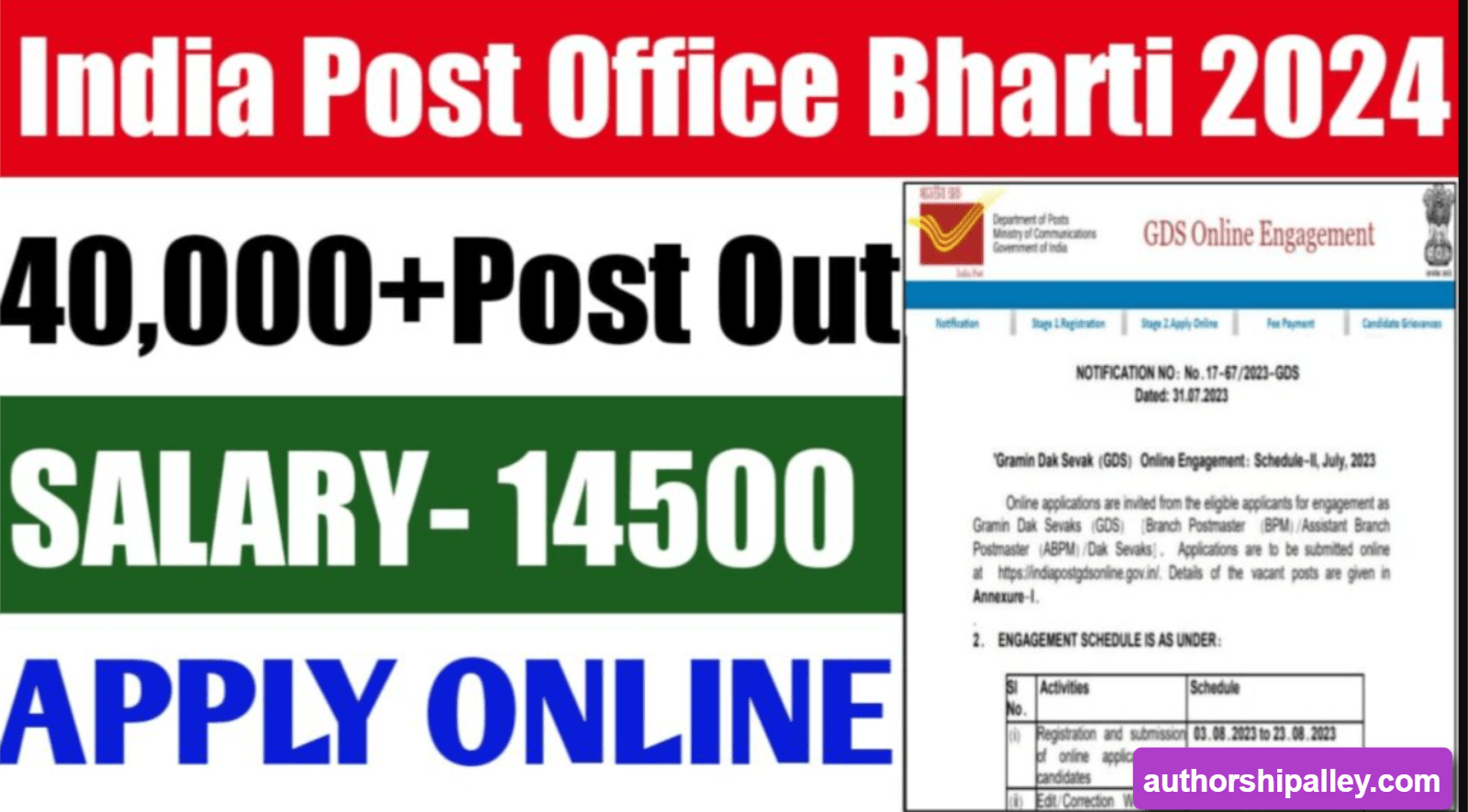 India Post GDS Recruitment 2024